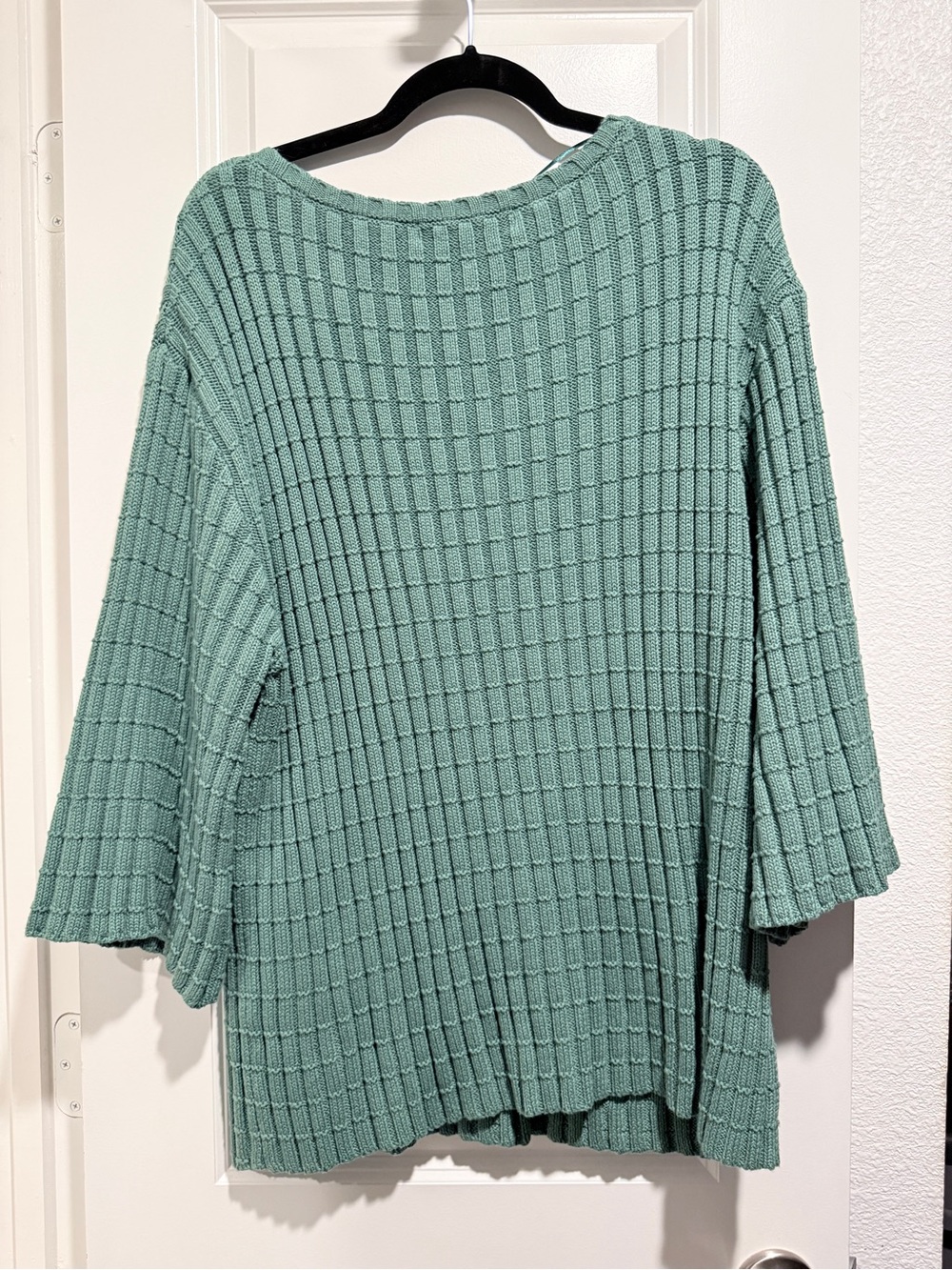 Free People Beach Kenzie Sweater and Skirt Set in Frosty Spruce Green Sz L NWT - Picture 5 of 8